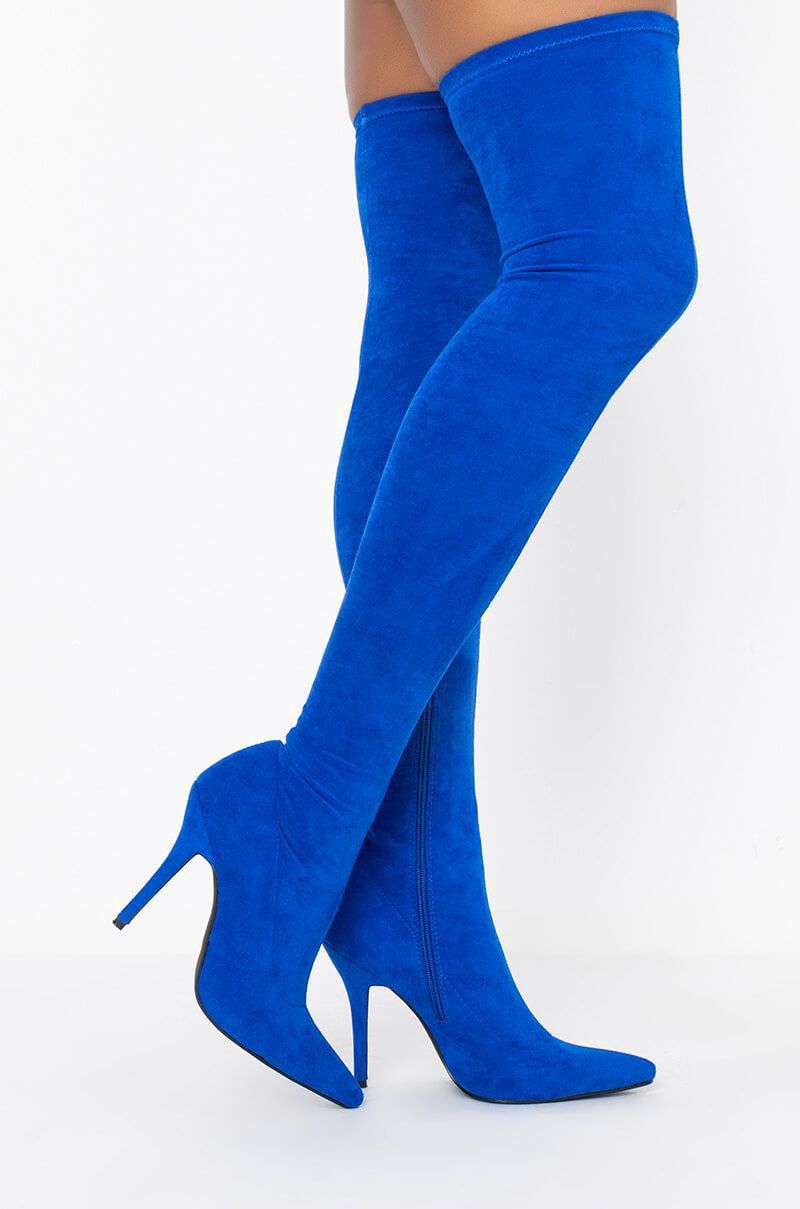 Suede Over-the-Knee Boots, picture 6 of 7