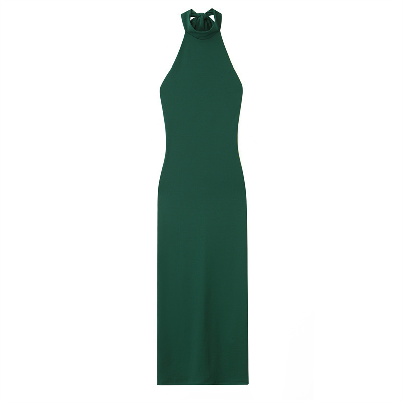 Women's Fashionable Spicy Girl Halter Midi Dress