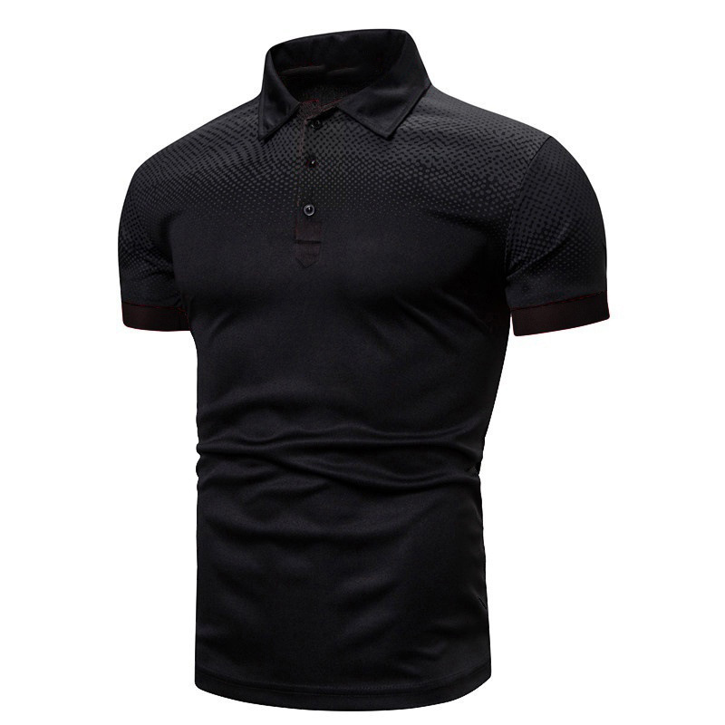 Title 4, Camisa polo casual masculina com estampa digita...