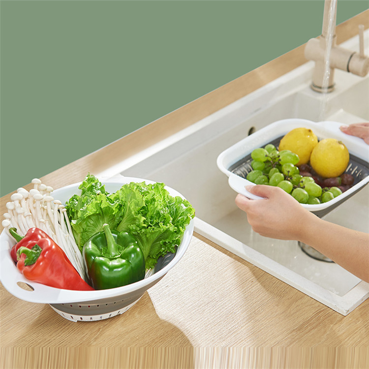 Creative Household Retractable Silicone Drain Basket