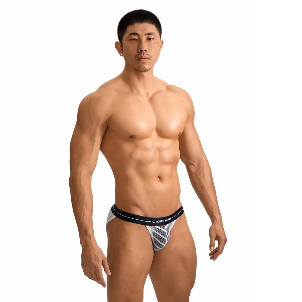 Summer Mesh U Convex Low Waist Breathable Mesh Sexy Panties
