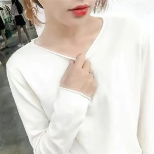 Idle Style Small Short Soft Glutinous Sweater For Women White - Shop at LoveMi