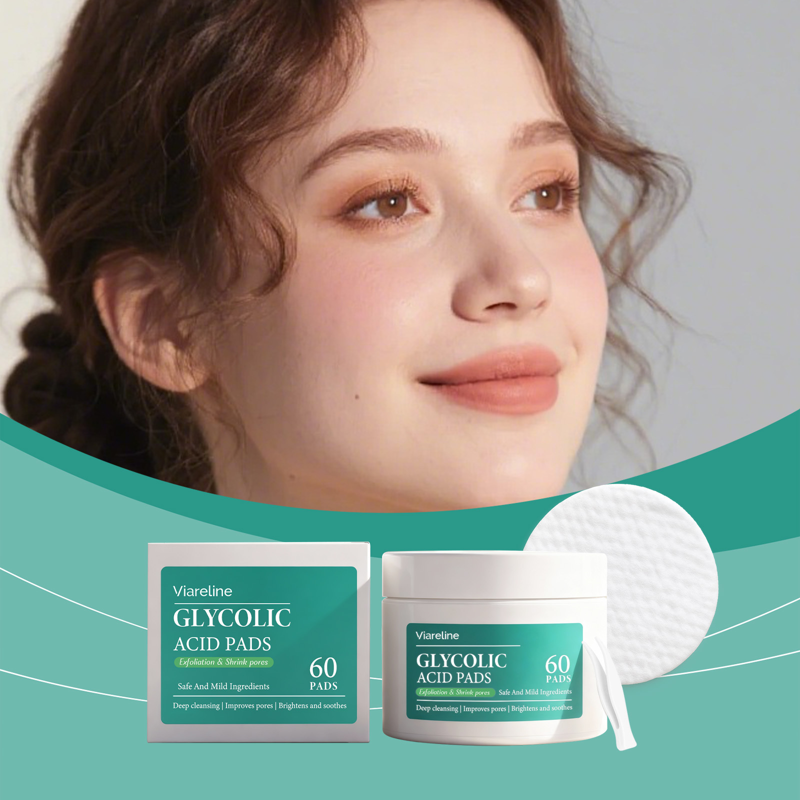 Glycolic Acid Exfoliating Pads For Gentle Cleansing