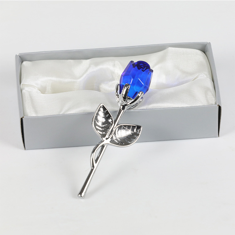Silver Rod Blue Rose