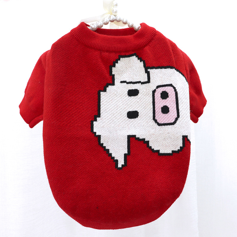 Red Pig Sweater