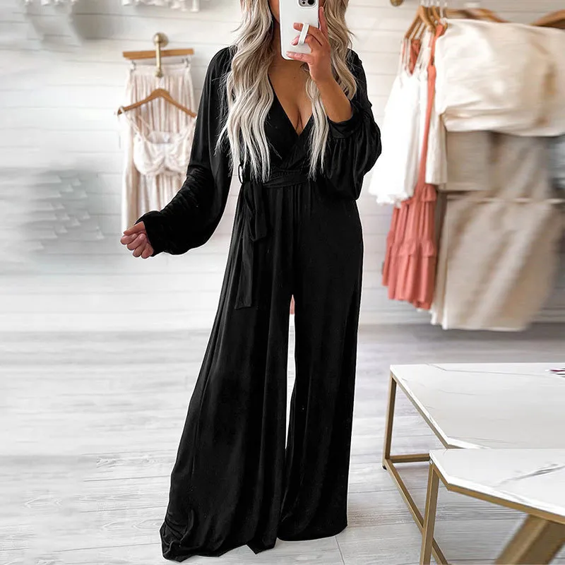 Women's Loose Casual Fashion Suit - Black