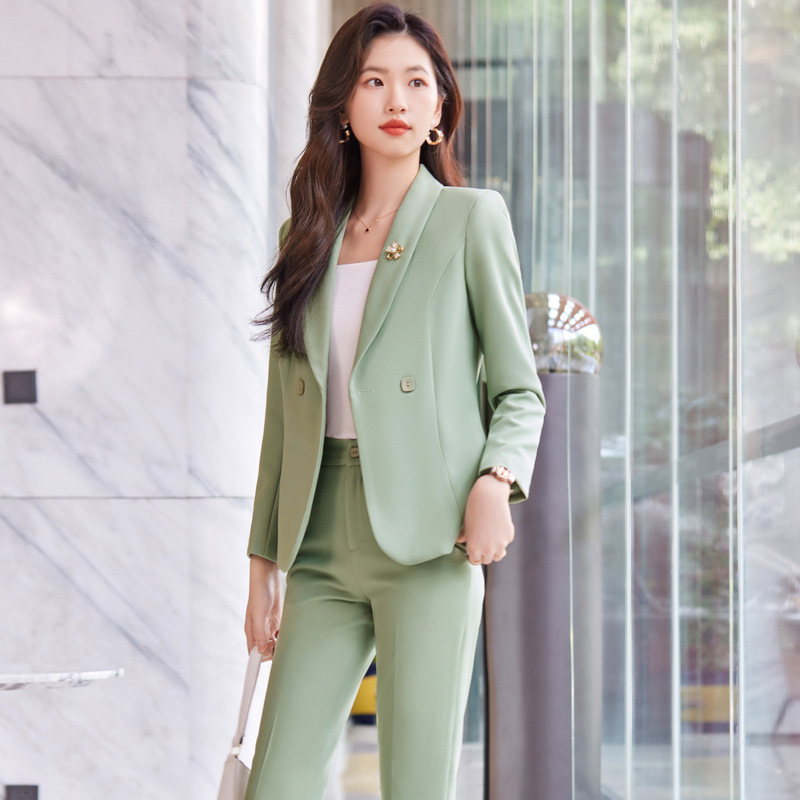 Womens Two-piece Set Long-sleeve Jacket And Pants