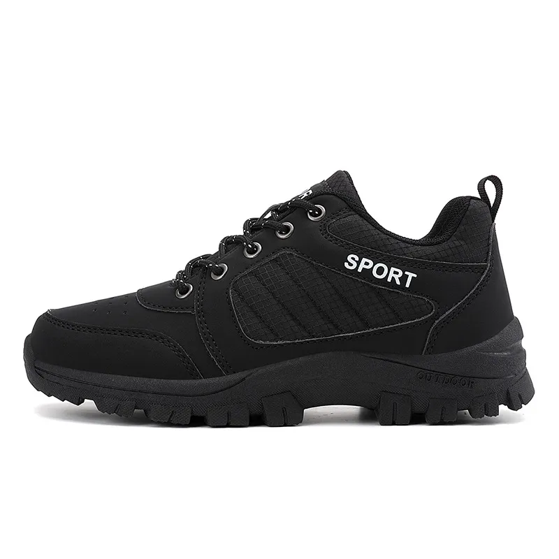 Women's Outdoor Leisure Non-slip Soft Bottom And Wear Resistance Sneakers - Black