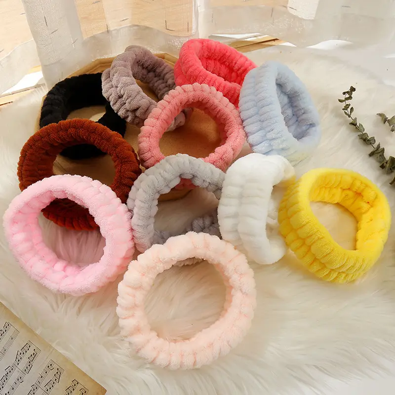Solid Color Simple Face Wash Headband
