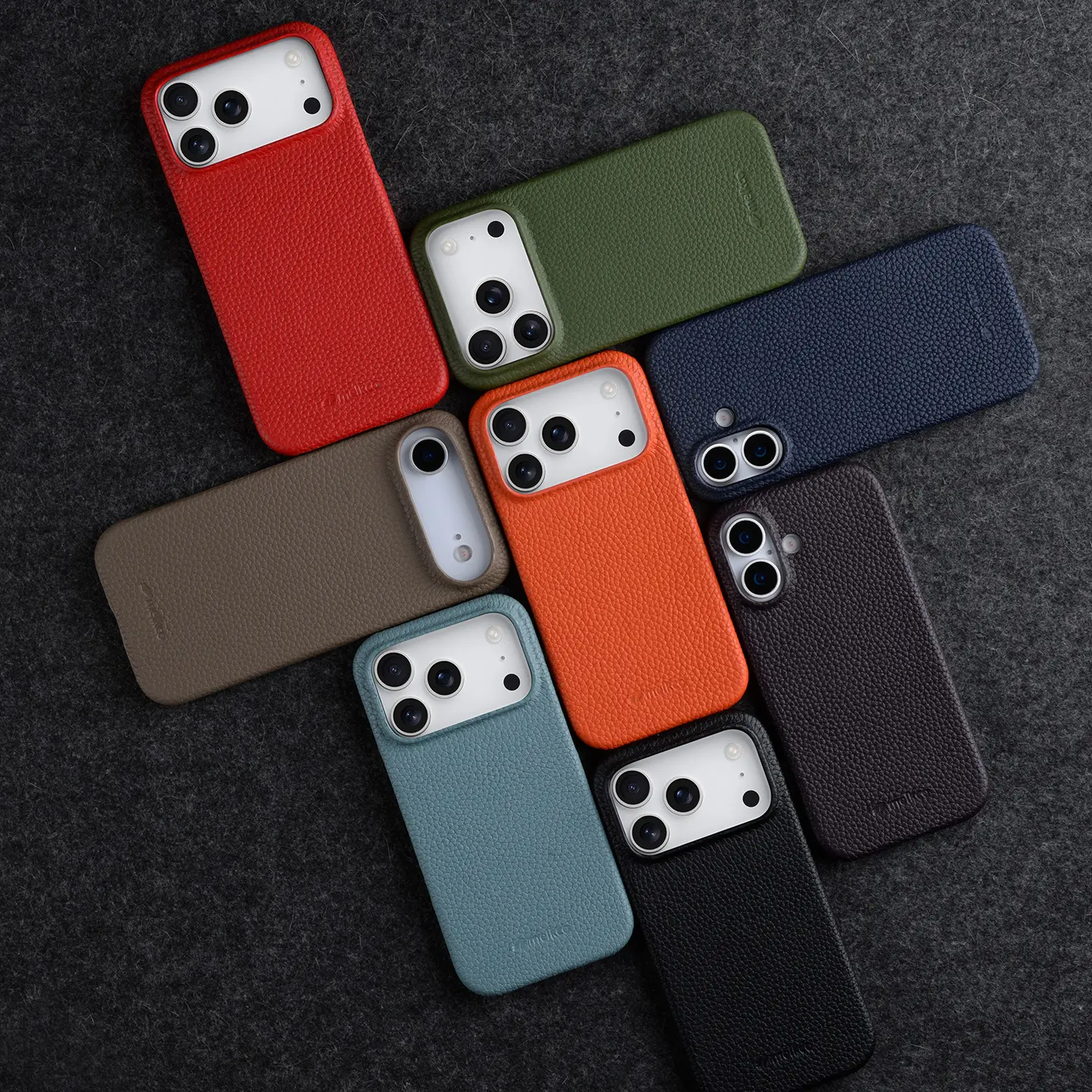 17ProMax Phone Case Genuine Leather Magnetic Protective