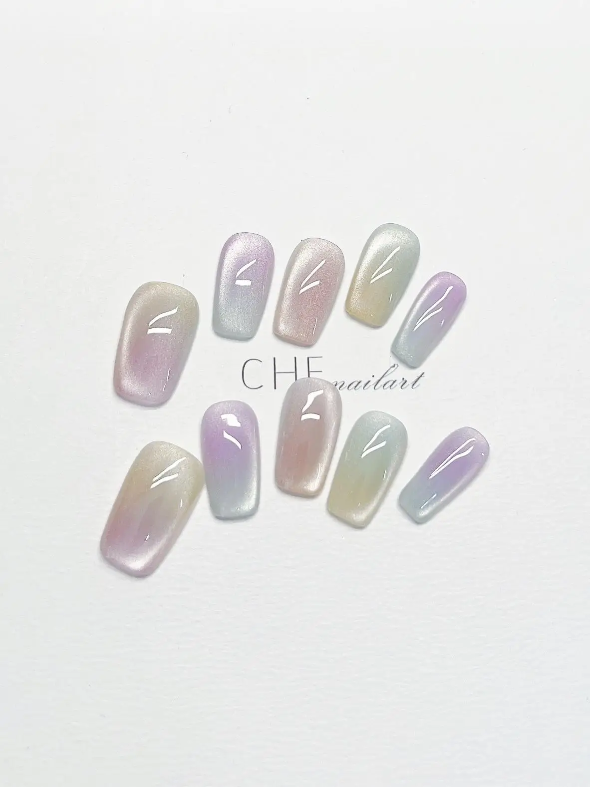 New Summer Colorful White Student Finished Wear Nail Tip Detachable