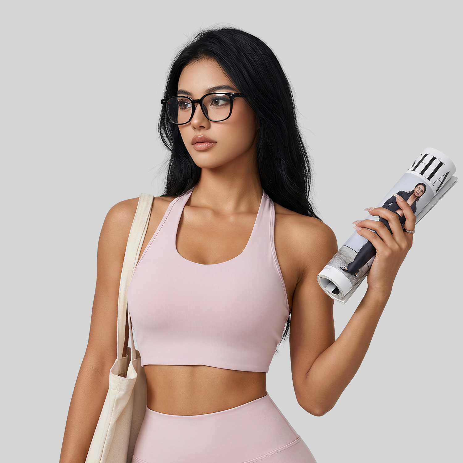 Knot-style Halter-neck Camisole Bra Top