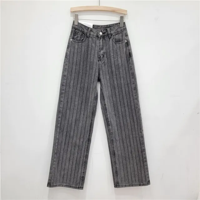 Wash Light Blue Denim Tube Top Trousers Suit Black And Gray Pants - Shop at LoveMi