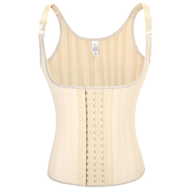 25 Bone Glossy Rubber Shoulder Strap Corset Skin Color - Shop at LoveMi