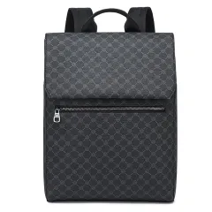 Large Capacity Men's High-end Business Backpack - Black - View 1