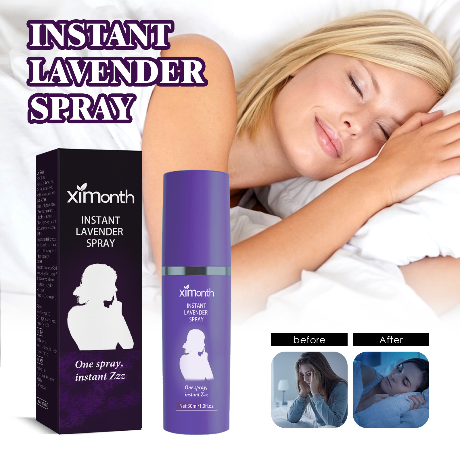 Relieve Body Fatigue Care Sleep Lavender Sleep Spray