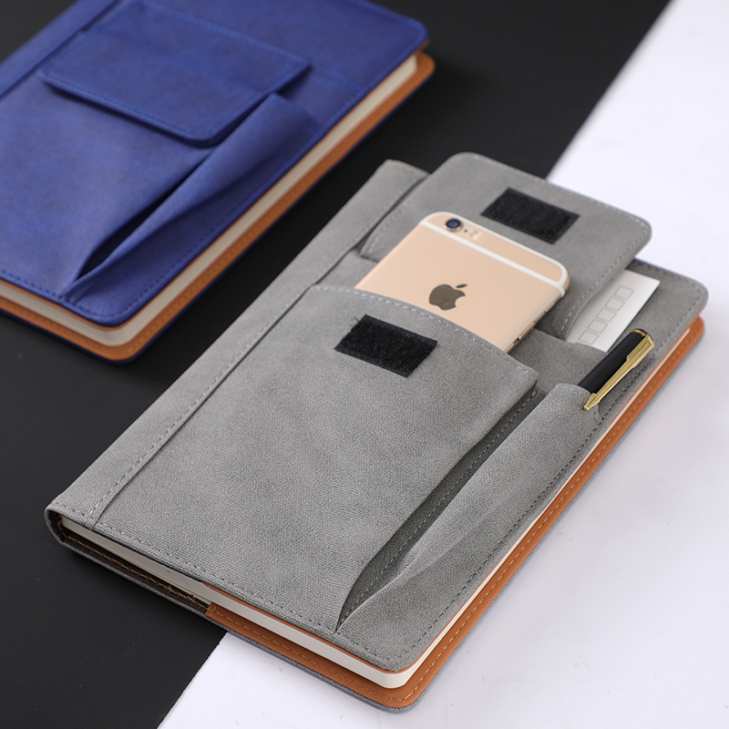 Notepad Multi-functional Pocket Planner Cloth Texture PU Leather Stationery Notebook 9