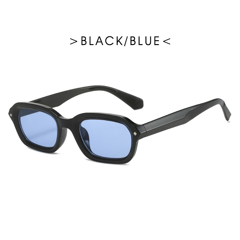 Black Frame Blue Lens