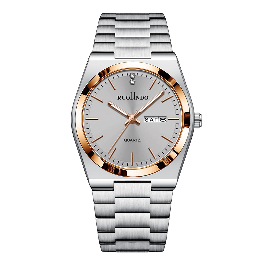 RUOLINDO watch on wrist with cuffed shirt