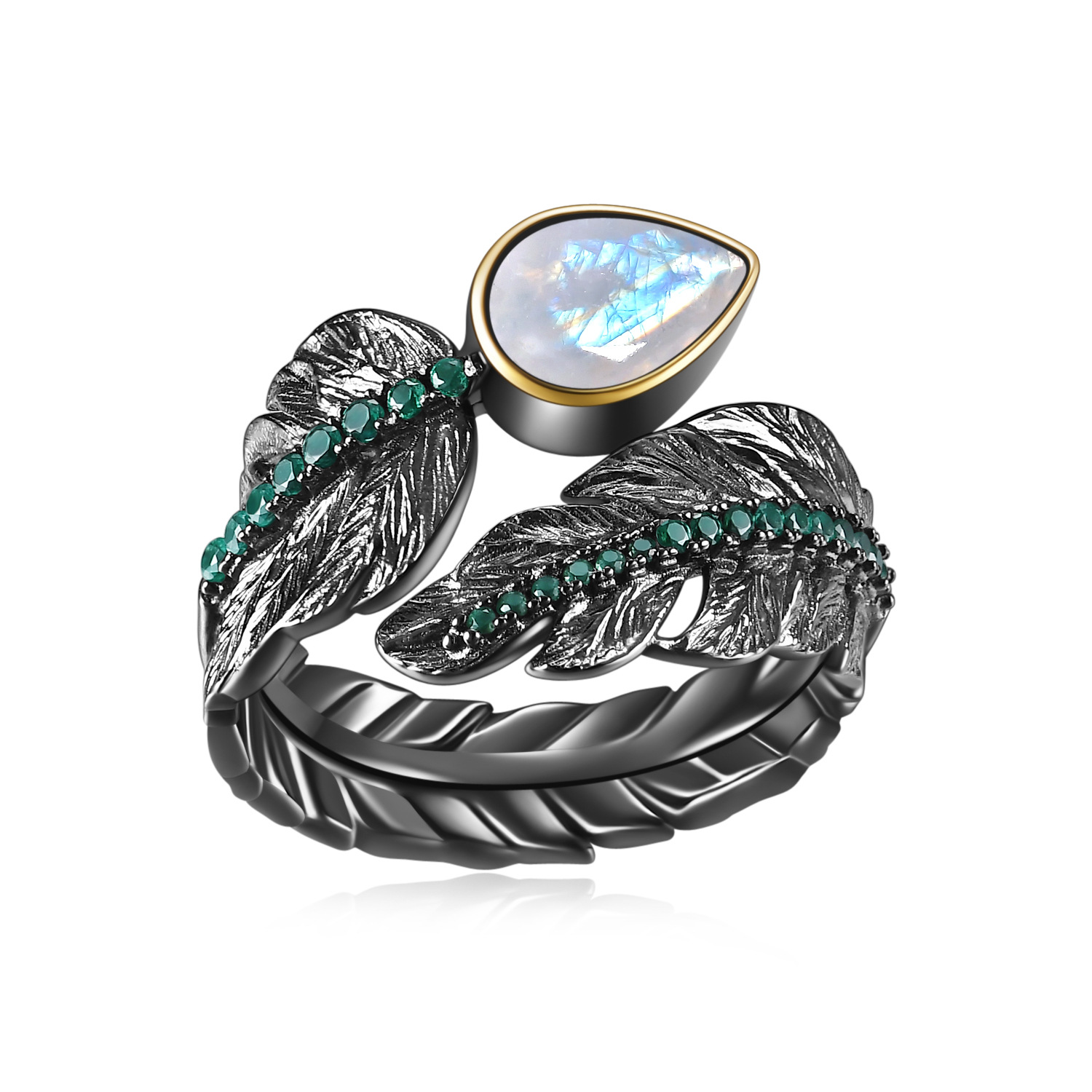 Natural Style Design S925 Silver Designer Model High-grade Personality Ring