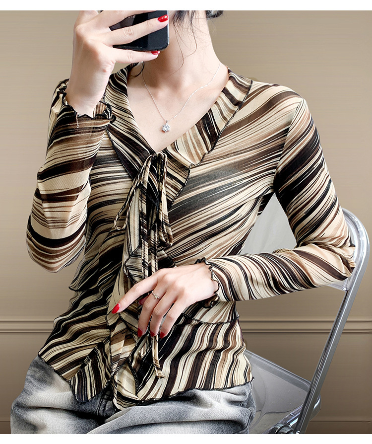 Fashionable Sheer Mesh Floral Long-Sleeve Top For Women 25 742f237b 4c3e 4606 91ea 4993423004a1