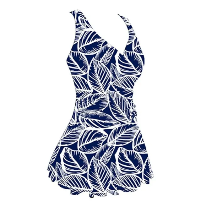 Conservative Women's Plus Size Printed Cherry One piece Swimsuit Leaves - Shop at LoveMi