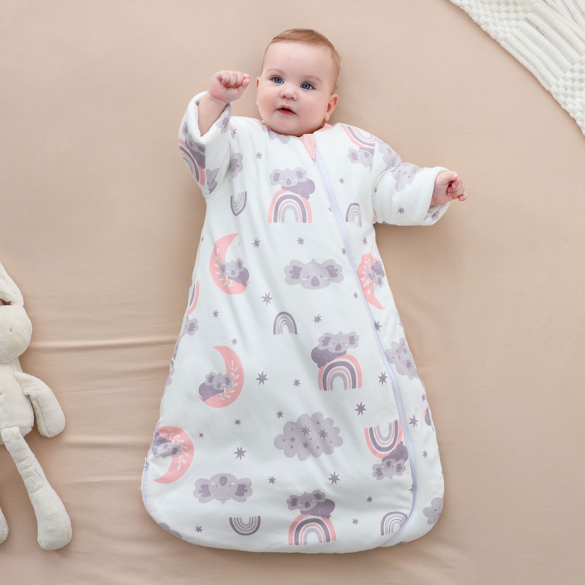 Baby Pure Cotton Autumn And Winter Style Anti-kick Quilt To Prevent Catching Cold
