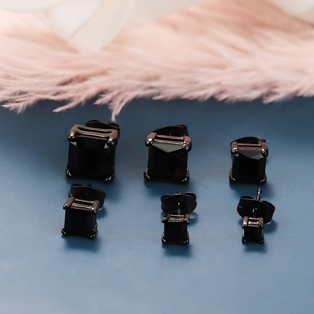 Factory Direct Supply Korean Trendy Fashionable Man Zircon Ear Studs