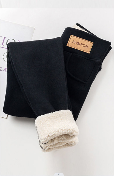 Women Leggings Winter Warm Fleece Yoga Pants Thermal With Pockets High Waist - Picture 6 of 11