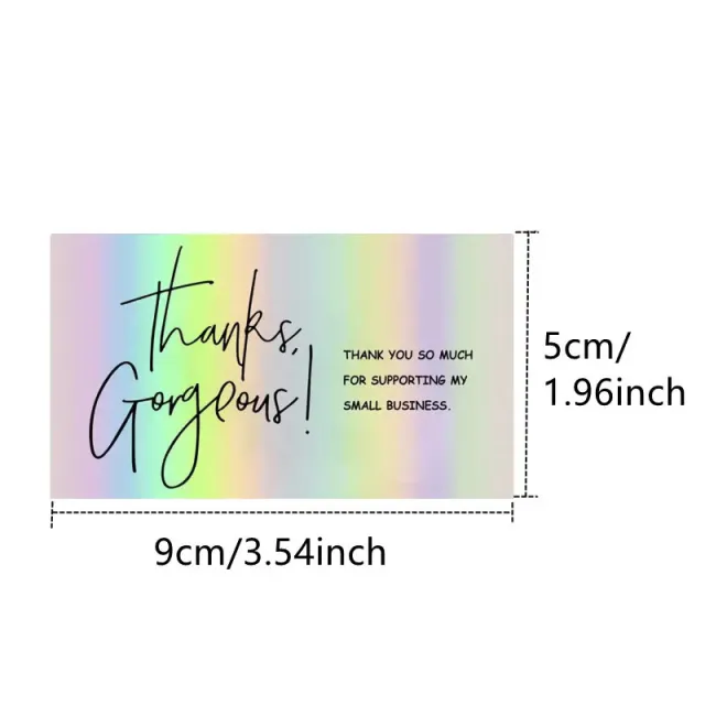 50 Sheetspack Laser Holographic Gift Card Greeting Card Gift T04 Style - Shop at LoveMi