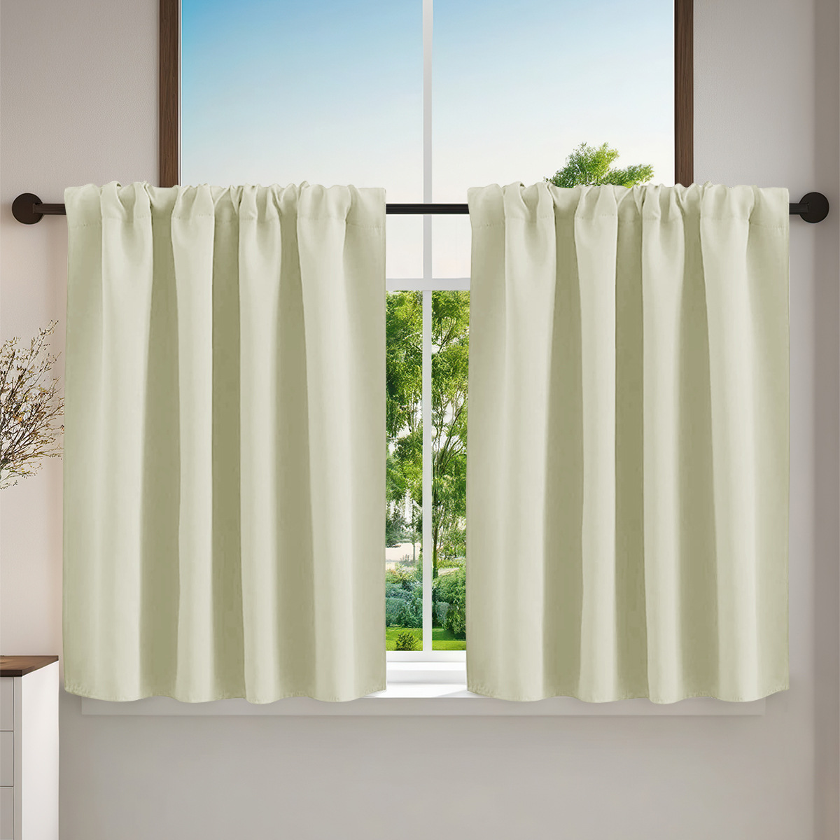 Shade Solid-color  High-precision Short Curtain