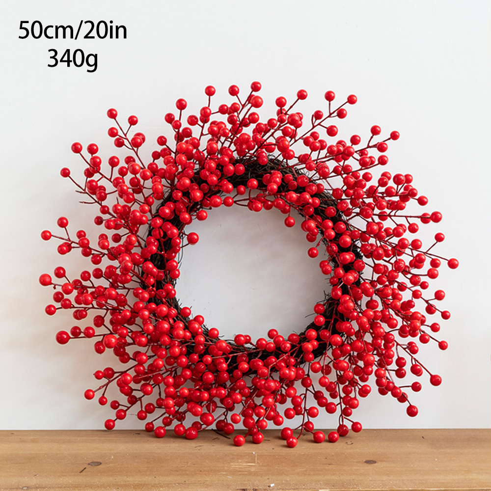 Artificial Holly Berry Wreath, picture 4 of 6