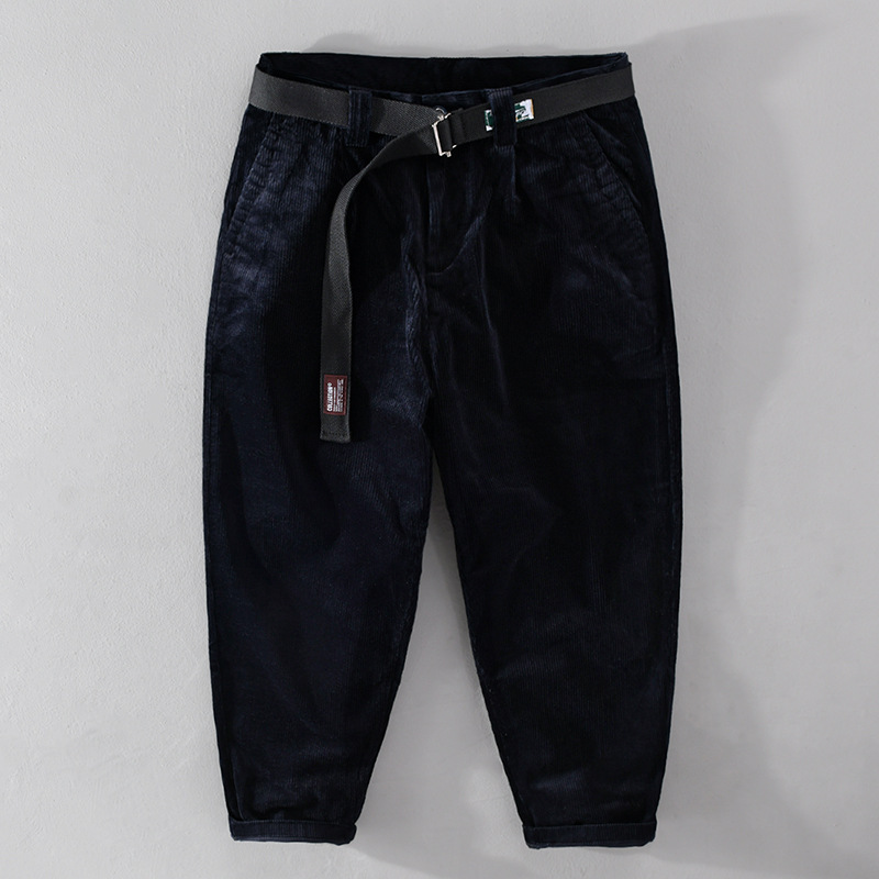 Mens Japanesestyle Retro Corduroy Pants For Spring And Autumn