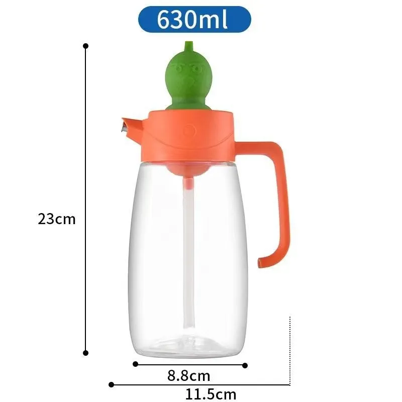 Glass Oiler Brush Cover Integrated Household Leak-proof Oil Bottle Baking And Barbecue Non-oil-stick Bottle