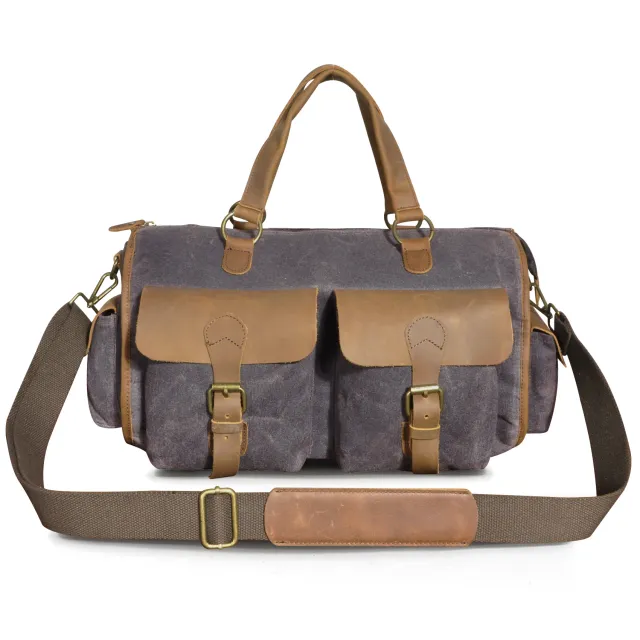 Top Layer Oil Wax Skin Cowhide Leather Retro Men's 14 inch Business Handheld Official Document Bag Coffee - Shop at LoveMi