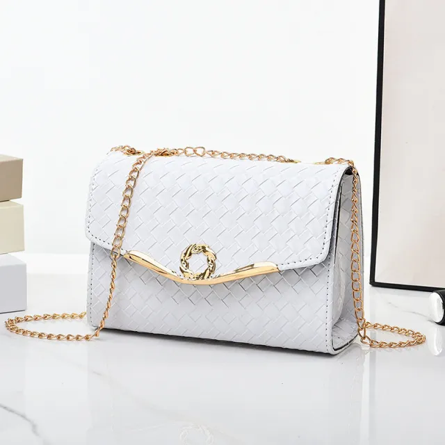 Chain Shoulder Messenger Women's Bag White - Shop at LoveMi