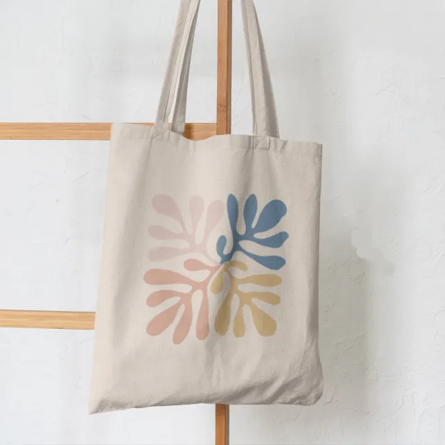 Butterfly Mushroom Printed Canvas Bag Shoulder Bag Std1864 L - Shop at LoveMi
