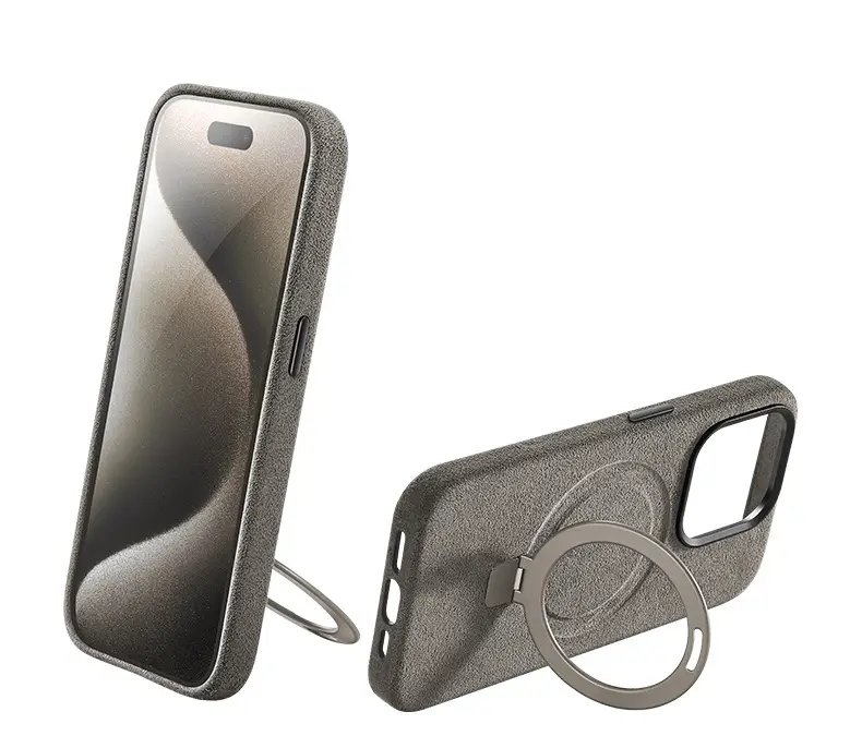 Creative All-match Suede Bracket Phone Case