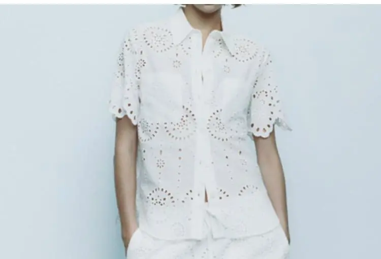 Summer New Embroidered Long Dress Short Sleeve Shirt Shorts - Short Sleeve