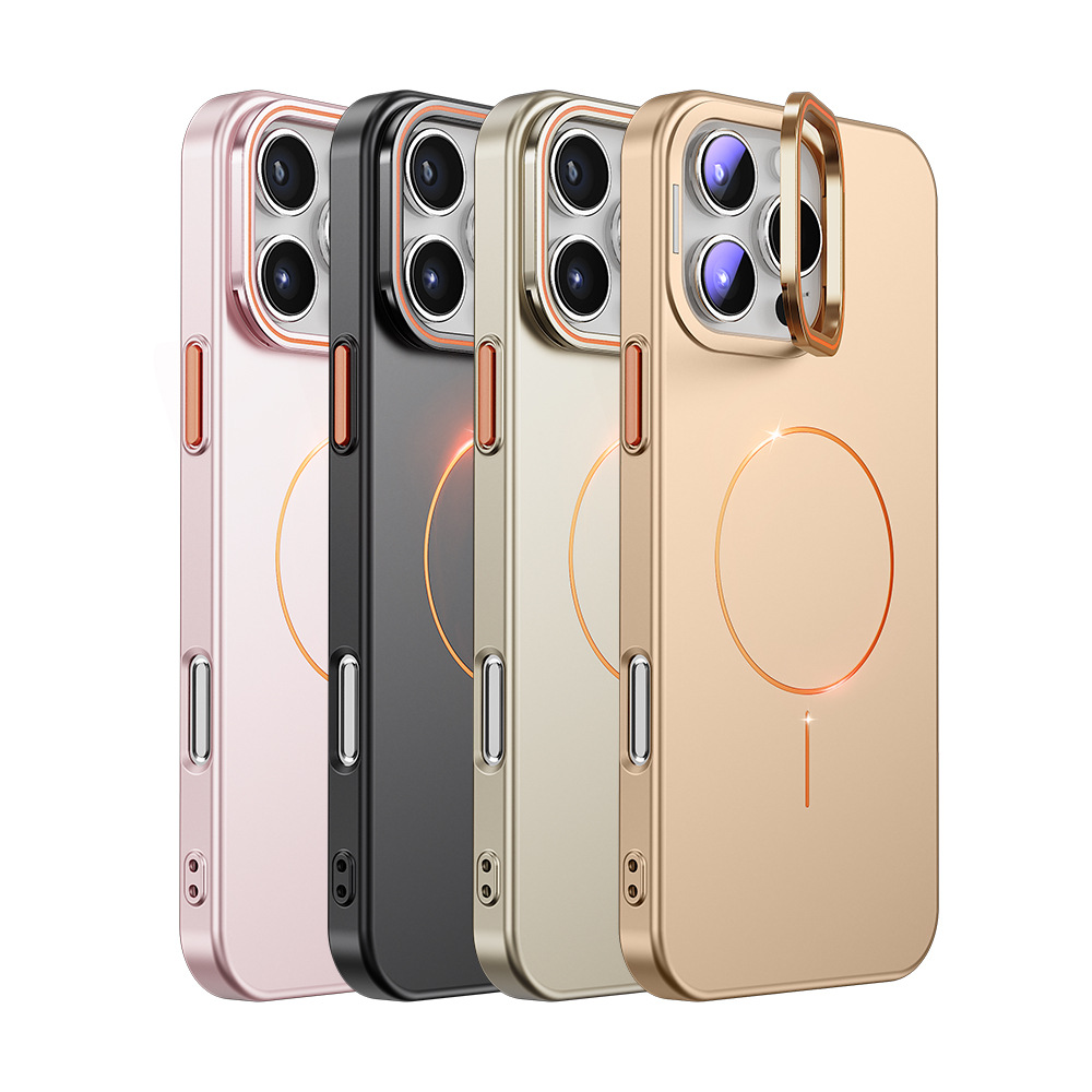 Magnetic Phone Case With A Gold-finish Thin Ring Compatible With The 17 Pro Max 4
