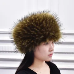 Women's Fashionable All-Match Hat, Northeast Ethnic Style Artificial Wool Hat, Winter - Army Green Jacquard - View 1