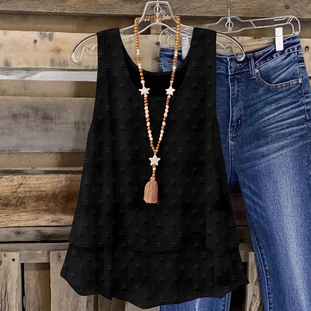 Women's Solid Color Casual Vest Women's Top