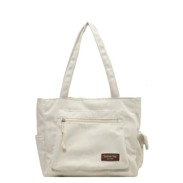 Large Capacity Woven Handbag Big Bag Women's New Canvas Beige - Shop at LoveMi