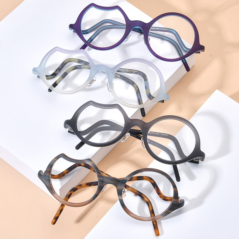 Frosted Plate Glasses Frame Personality - Image 3