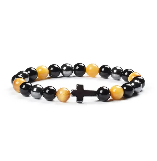 Colorful Tigereye Cross Agate Bracelet 7 Style - Shop at LoveMi