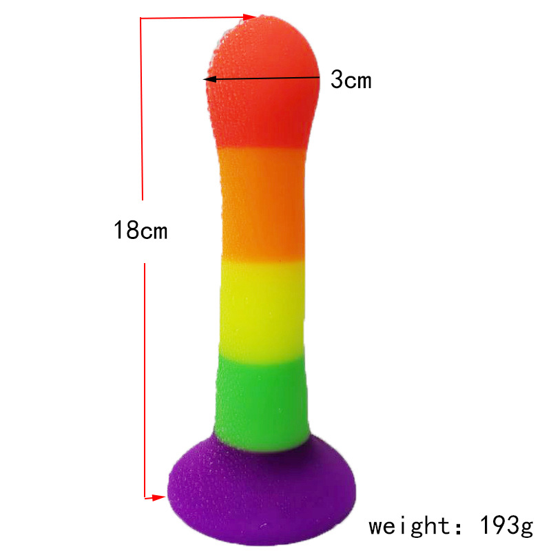 Color Special-shaped Liquid Silicone Massage Backcourt Butt Plug 3