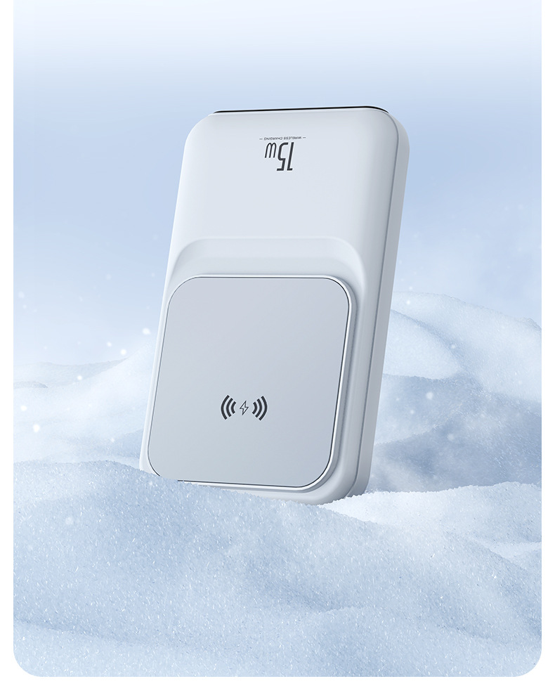 Magnetic Wireless Charger Power Bank With Cable Super Fast Charge Mobile Power 10000 MA 20