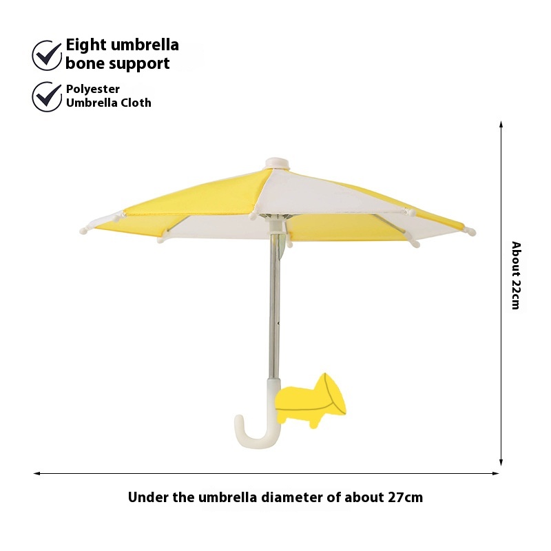 Yellow And White Toy Umbrella