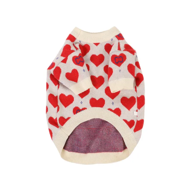 Schnauzer Small Dog Cat Knitted Sweater Red Heart - Shop at LoveMi