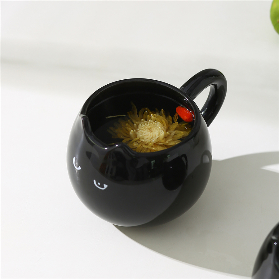 Title 4, Small Black Cat Cute Shape Office Cup Creative Cup